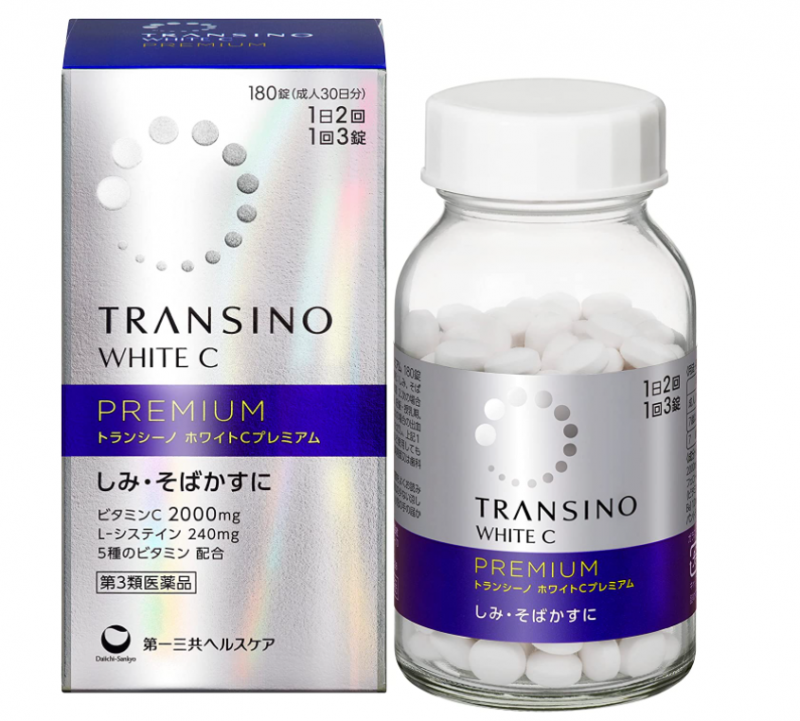 ★트란시노 화이트 C 프리미엄 180T (미백 영양제, 피부영양제)